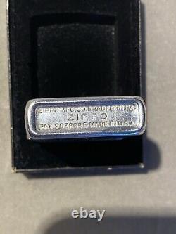 Extremely Rare vintage Zippo 1947-49 Red Mobile Gas Pegasus Advertisement WithBox