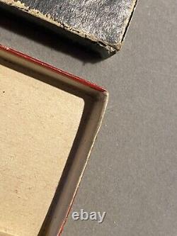 Extremely Rare vintage Zippo 1947-49 Red Mobile Gas Pegasus Advertisement WithBox