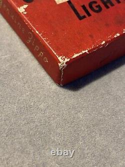Extremely Rare vintage Zippo 1947-49 Red Mobile Gas Pegasus Advertisement WithBox