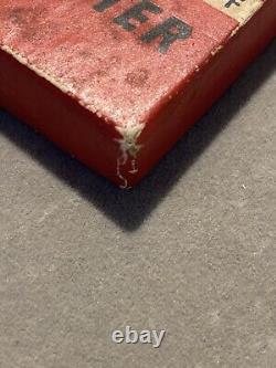 Extremely Rare vintage Zippo 1947-49 Red Mobile Gas Pegasus Advertisement WithBox