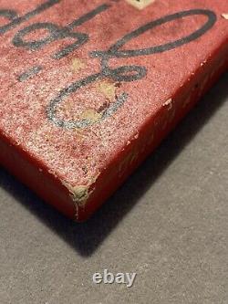 Extremely Rare vintage Zippo 1947-49 Red Mobile Gas Pegasus Advertisement WithBox