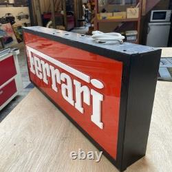 Ferrari Vintage Lightbox Rare Collectors Display Sign