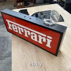 Ferrari Vintage Lightbox Rare Collectors Display Sign