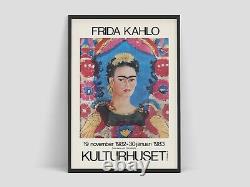 Frida Kahlo 1982 Retro Advertising Rare Vintage Wall Art Print. Great Decor