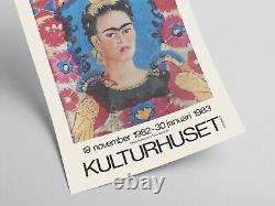 Frida Kahlo 1982 Retro Advertising Rare Vintage Wall Art Print. Great Decor