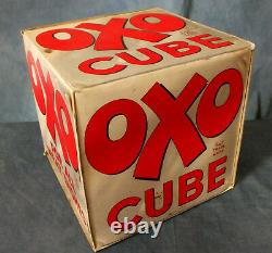 GREAT VERY RARE VINTAGE OXO POINT of SALE ADVERTISING CUBE