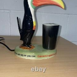 Guinness Vintage Toucan Carlton Ware Lamp Working Rare Advertising Good For You