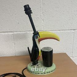Guinness Vintage Toucan Carlton Ware Lamp Working Rare Advertising Good For You