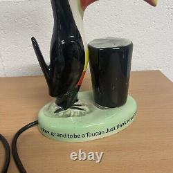 Guinness Vintage Toucan Carlton Ware Lamp Working Rare Advertising Good For You