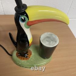 Guinness Vintage Toucan Carlton Ware Lamp Working Rare Advertising Good For You
