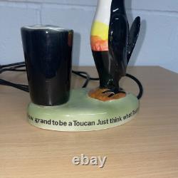 Guinness Vintage Toucan Carlton Ware Lamp Working Rare Advertising Good For You