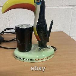 Guinness Vintage Toucan Carlton Ware Lamp Working Rare Advertising Good For You