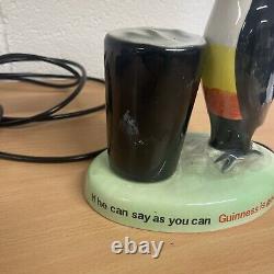 Guinness Vintage Toucan Carlton Ware Lamp Working Rare Advertising Good For You