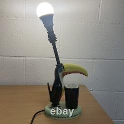 Guinness Vintage Toucan Carlton Ware Lamp Working Rare Advertising Good For You