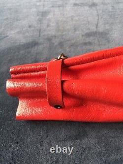 Harrods Vintage Memorabilia Rare Red Leather Harrods bank savings Sack