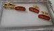 Heinz Cufflinks and Tie Clip Gold Plated and Enamel Extremely Rare Vintage Items