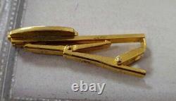 Heinz Cufflinks and Tie Clip Gold Plated and Enamel Extremely Rare Vintage Items