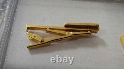 Heinz Cufflinks and Tie Clip Gold Plated and Enamel Extremely Rare Vintage Items