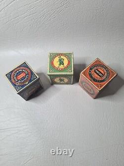 Huntley & Palmer Biscuit Tin Miniatures Set Of 3 Rare Vintage Advertising Tins