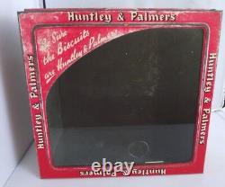 Huntley & Palmers Vintage Glass Top Shop Counter Advertising Biscuits Tin Rare