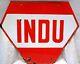 Indu Camera Photo Paper & Film Advertising Sign Vintage Enamel Porcelain Rare