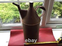 Kayes K Walnut Whip Rare Unusual Vintage Oil Lamp Can Railway Steam Engine Old