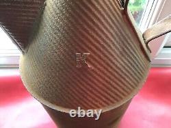 Kayes K Walnut Whip Rare Unusual Vintage Oil Lamp Can Railway Steam Engine Old