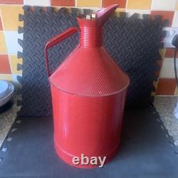 Kayes Rare Unusual Garage Race Car Railway Vintage Oil Can Red Petrol Gas Fuel