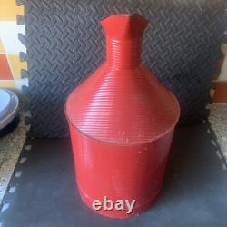 Kayes Rare Unusual Garage Race Car Railway Vintage Oil Can Red Petrol Gas Fuel