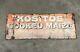 Kositos Cooked Maize Best Stock Feed Vintage Antique Enamel Sign Rare