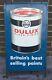 LARGE GENUINE VINTAGE 1950s DULUX PAINT SIGN SILK SCREEN ENAMEL ON METAL RARE