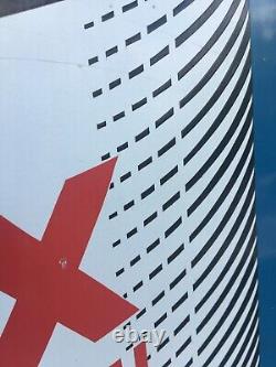 LARGE GENUINE VINTAGE 1950s DULUX PAINT SIGN SILK SCREEN ENAMEL ON METAL RARE