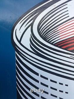 LARGE GENUINE VINTAGE 1950s DULUX PAINT SIGN SILK SCREEN ENAMEL ON METAL RARE