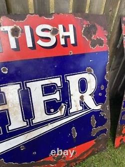 Large Clincher tyres enamel Vintage Advertising sign Rare Automobilia