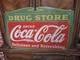 Large Rare Vintage Coca-cola Drug Store Porcelain Sign Rx Advertising 27×18