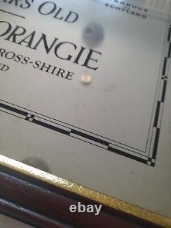 Large Rare Vintage Glenmorangie 10 year old Scotch Whisky Pub Bar Framed Mirror