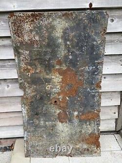 Large Vintage Rare Quaker Oats Pictorial Advertising Enamel Sign