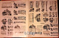 Led Zeppelin Movie Mini Ad Sheet Vintage Promo Advertising Poster Clip Art RARE