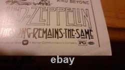 Led Zeppelin Movie Mini Ad Sheet Vintage Promo Advertising Poster Clip Art RARE