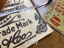 Levi Strauss & Co RARE VINTAGE STORE DISPLAY LOGO Guarantee Ticket Poster 59in