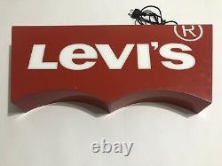 Levi's Lighted Original Vintage Sign Illuminated Rare Classic Shop Light Sign