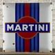 MARTINI Enamel Sign 17.7x17.7 (45x45cm) Rare Vintage Handmade Porcelain Signage