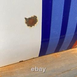 MARTINI Enamel Sign 17.7x17.7 (45x45cm) Rare Vintage Handmade Porcelain Signage