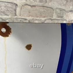 MARTINI Enamel Sign 17.7x17.7 (45x45cm) Rare Vintage Handmade Porcelain Signage
