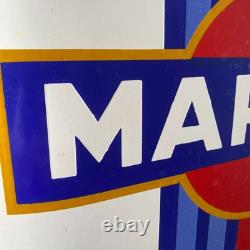 MARTINI Enamel Sign 17.7x17.7 (45x45cm) Rare Vintage Handmade Porcelain Signage