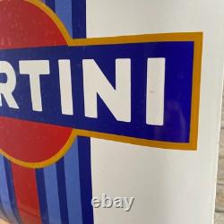 MARTINI Enamel Sign 17.7x17.7 (45x45cm) Rare Vintage Handmade Porcelain Signage