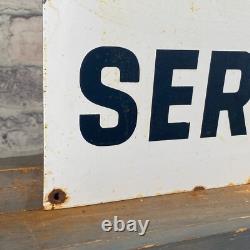 MERCEDES BENZ Enamel Sign 20.1x14.6 (51x37cm) Rare Vintage Nice Service Signage