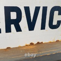 MERCEDES BENZ Enamel Sign 20.1x14.6 (51x37cm) Rare Vintage Nice Service Signage