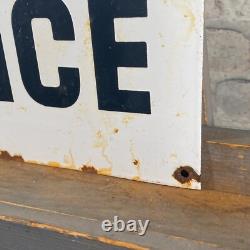MERCEDES BENZ Enamel Sign 20.1x14.6 (51x37cm) Rare Vintage Nice Service Signage
