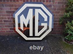 MG Dealership Classic Garage Sign Vintage Very Rare Original Sign for Man Cave